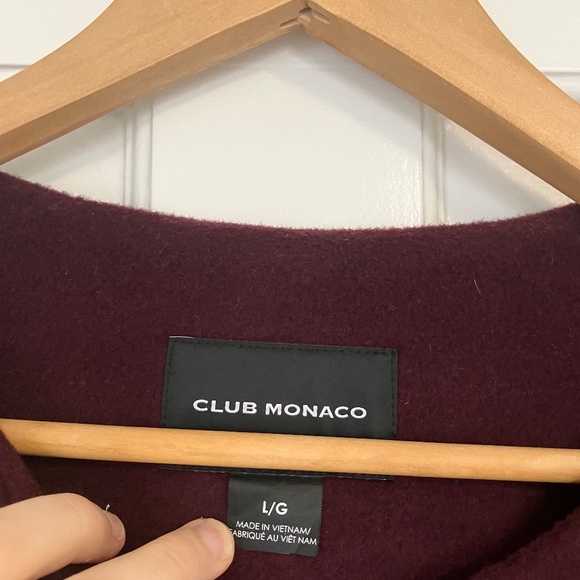 Club Monaco Plum Winter Coat - Picture 4 of 5